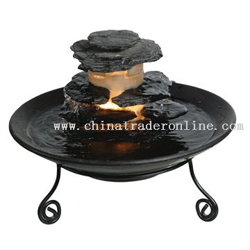 Miniature Tree Resin with Fiberglass Fountain from China